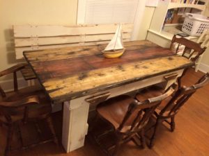 adirondack table in new kitchen redesign