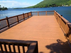 new deck overlooking lake george