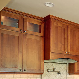custom cabinets in new kitchen remodel