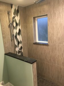 moasic tile in bathroom remodel