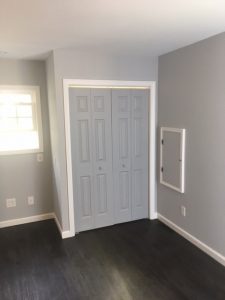 new closets in garage remodel