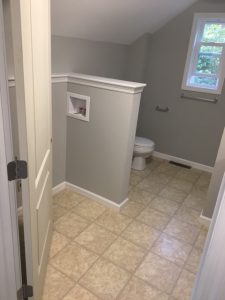 bathroom floor remodel Glens falls