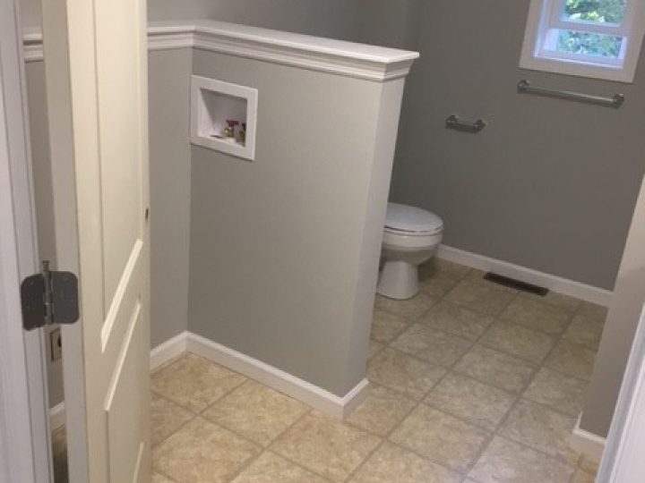 Bathroom renovation photos from a complete overhaul in Glens Falls.