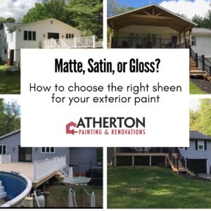 how to choose the right sheen for your exterior painting project