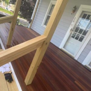 mohogany deck construction